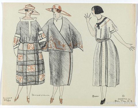 Fashion Designs from Gazette du Bon Ton, 1920