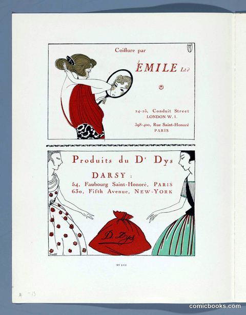 Advertisement for Emile Ltd. Coiffure and Darsy Products