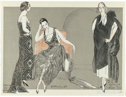 Fashion Illustration from Gazette du Bon Ton