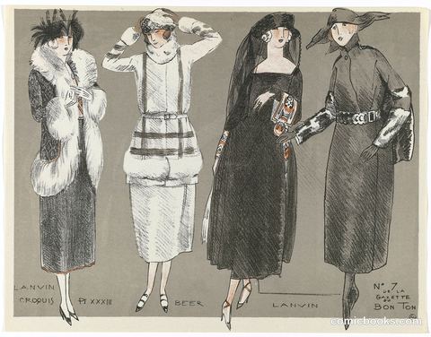 Fashion Designs by Lanvin and Beer