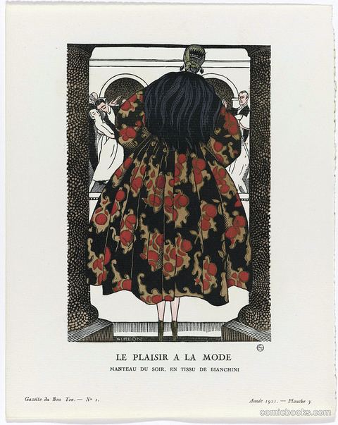 Le Plaisir à la Mode (Evening Coat in Bianchini Fabric)