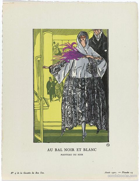 Au Bal Noir et Blanc (Evening Coat)