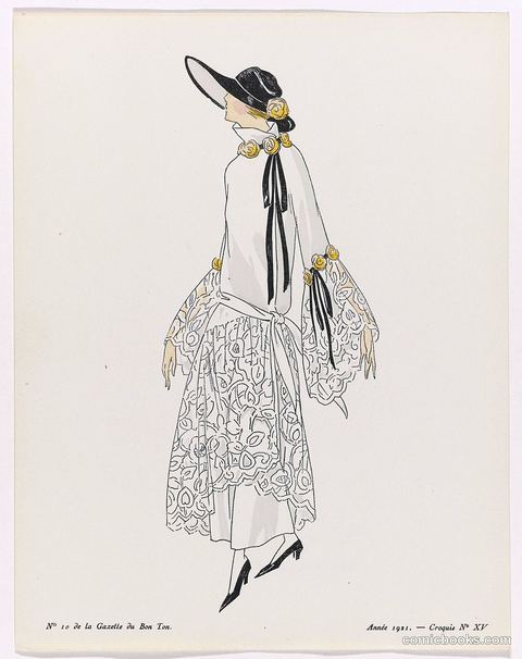 Fashion Illustration from Gazette du Bon Ton