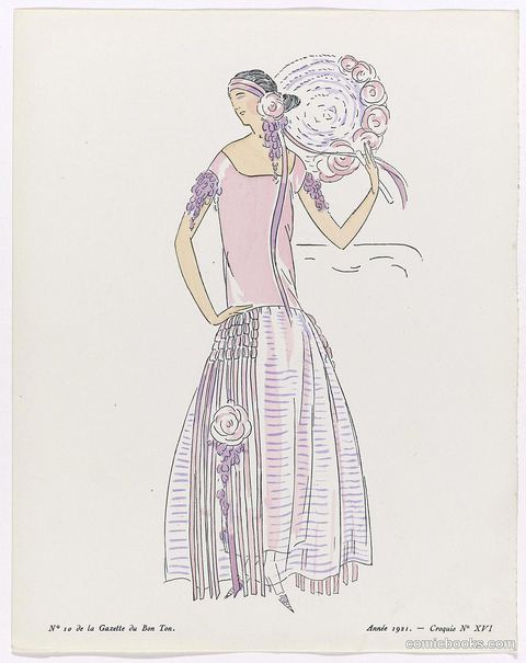 Fashion Illustration from Gazette du Bon Ton