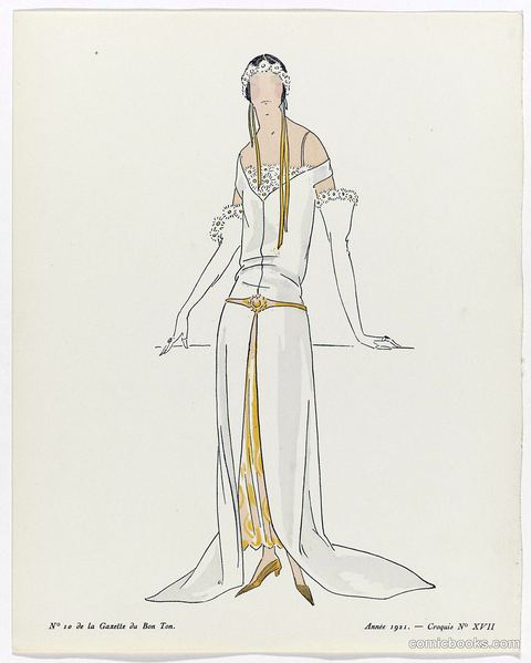 Fashion Illustration from Gazette du Bon Ton