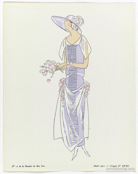 Fashion Illustration from Gazette du Bon Ton