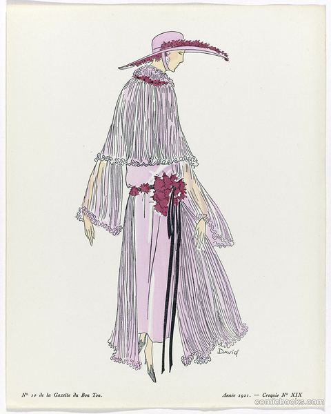 Fashion Illustration from Gazette du Bon Ton