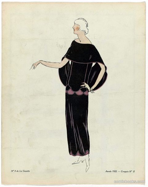 Fashion Illustration from Gazette du Bon Ton