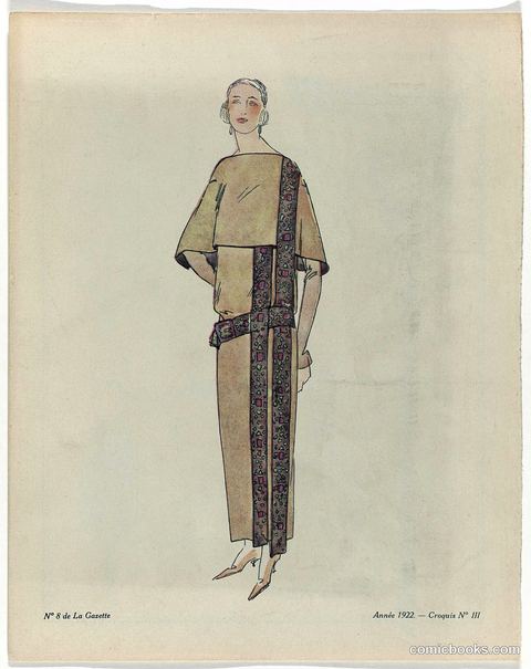 Fashion Sketch from Gazette du Bon Ton