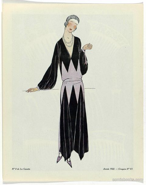 Fashion Illustration from Gazette du Bon Ton