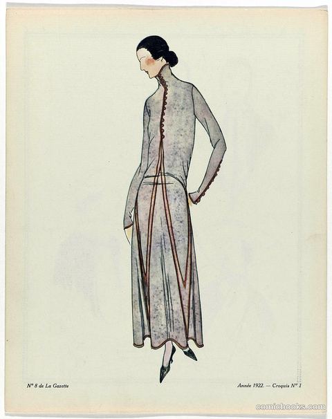 Fashion Illustration from Gazette du Bon Ton
