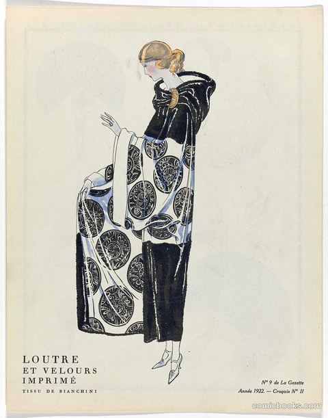 Loutre et velours imprimé (Otter and Printed Velvet)