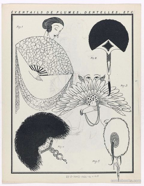 Eventails de Plumes, Dentelles, Etc. (Fans of Feathers, Laces, Etc.)