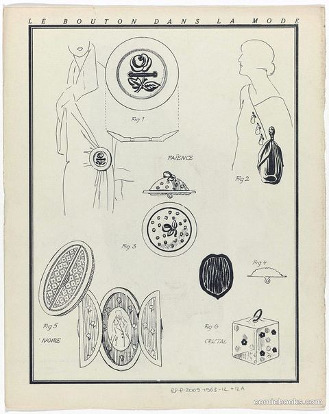 Le Bouton dans la Mode (The Button in Fashion)