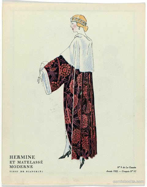 Hermine et matelassé moderne
