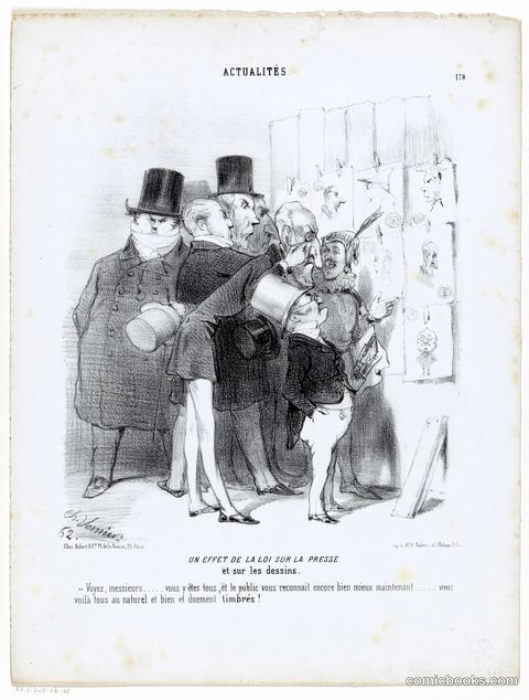 An Effect of the Law on the Press and on Drawings