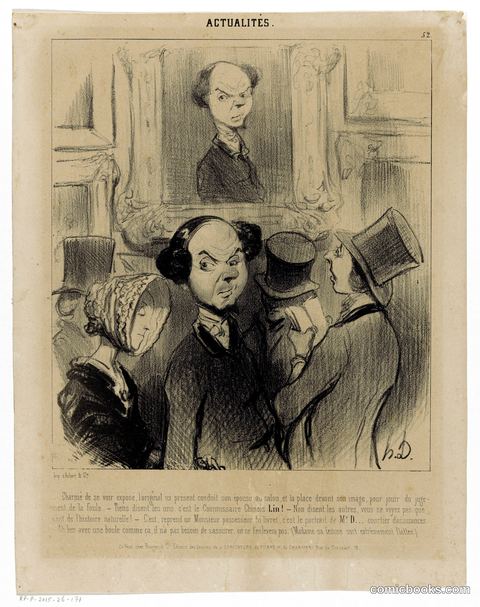 A Man Viewing His Own Portrait at an Exhibition