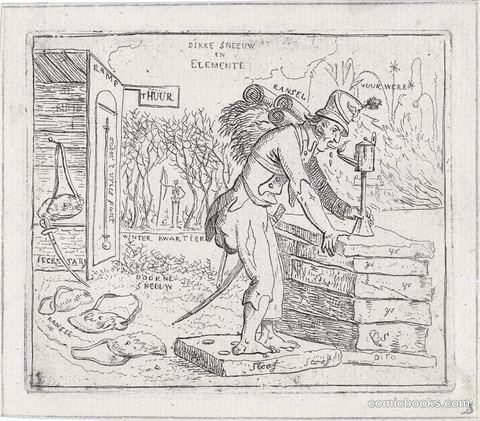 A French Soldier Thaws His Tongue at a Lamp