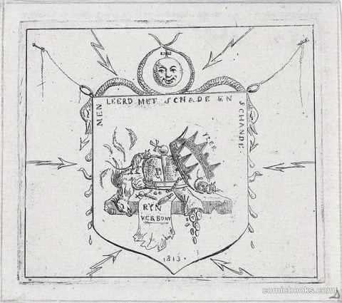 Shield with Broken Crowns and Torn Banner of the Rhinebund