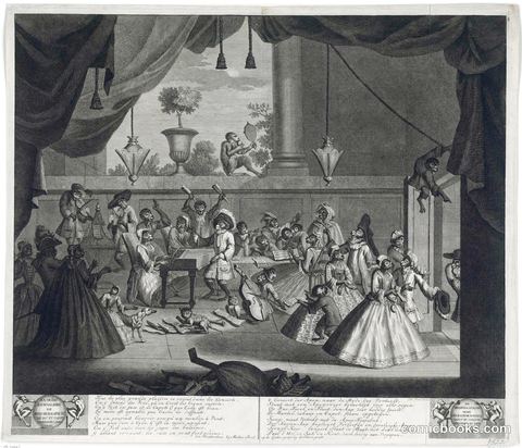 Apen in de hedendaagse mode van rokken met baleinen [Apes in Contemporary Fashion with Whalebone Skirts]