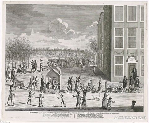 Satirical Print on the Cessation of 'The Old-Fashioned Dutch Patriot' Magazine