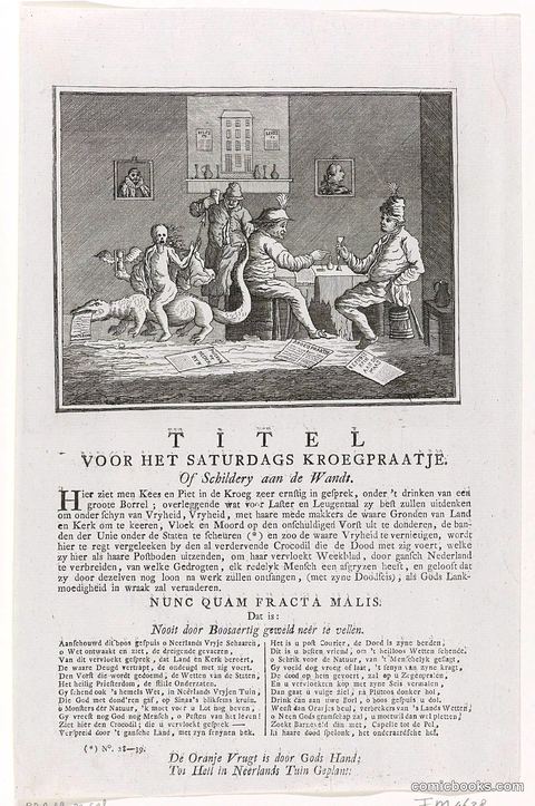 Titel voor het Saturdags Kroegpraatje (Title for Saturday Tavern Talk)