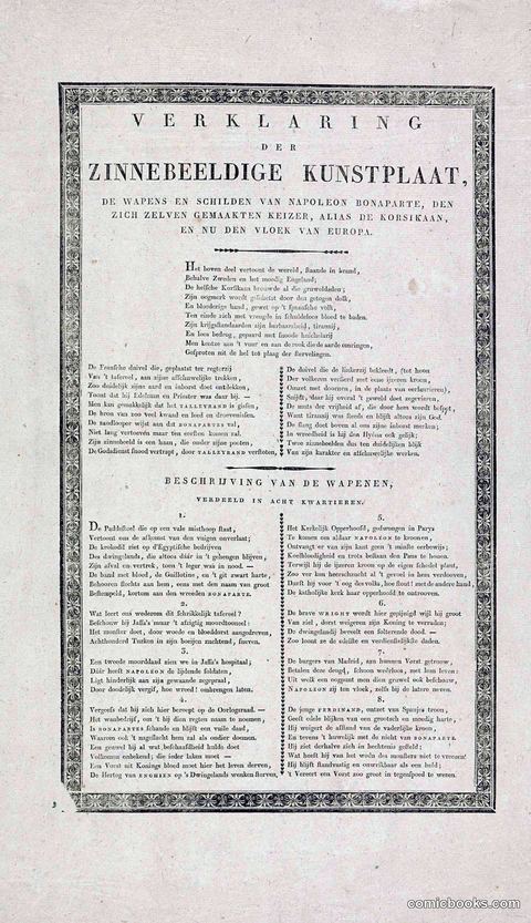 Explanation of the Satirical Print with Napoleon's Coat of Arms