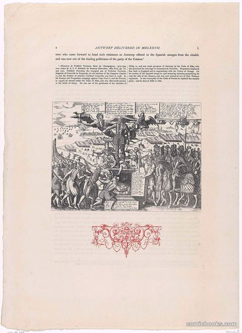 Political Satire on the Statue of Alva