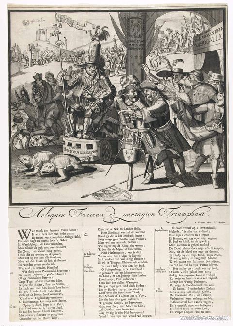 A Glorious Deception Triumphing [Spotprent op Lodewijk XIV en de dauphin]
