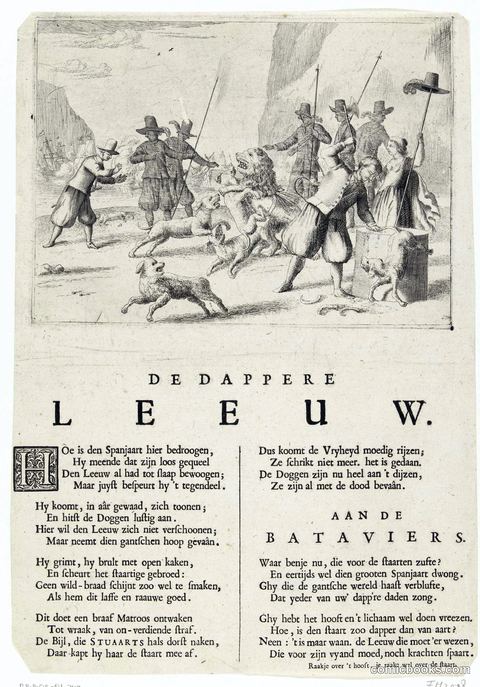 De Dappere Leeuw (The Valiant Lion): England Mocked
