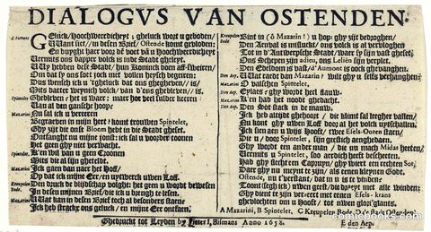 Dialogus van Oostenden [Dialogue of Ostend]