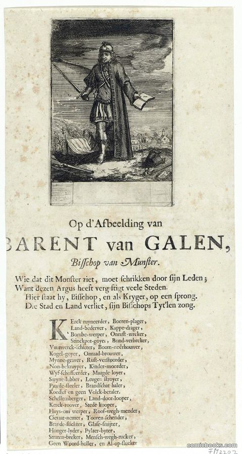 Op d'Afbeelding van Barent van Galen, Bisschop van Munster