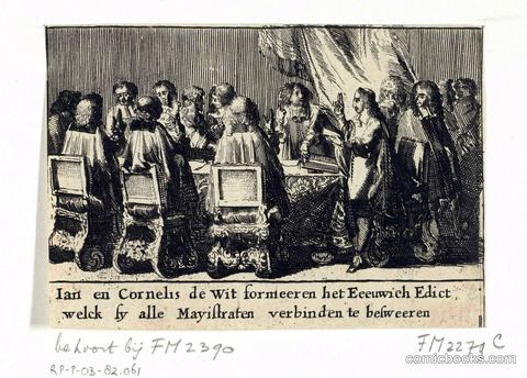 Jan en Cornelis de Witt Formeren het Eeuwig Edict
