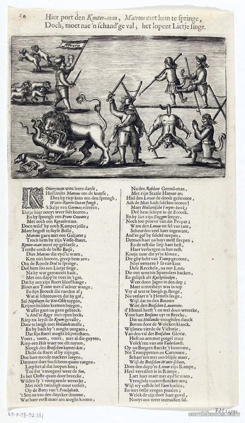 Dutch Victory Satire: The English Defeat at Kijkduin, 1673