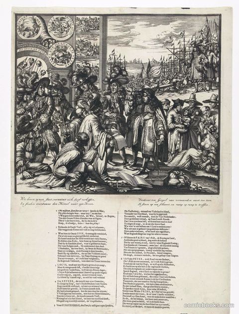 Political Print on James II and the Arrival of William III