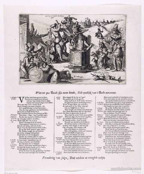 Dutch Political Satire on Louis XIV, 1689