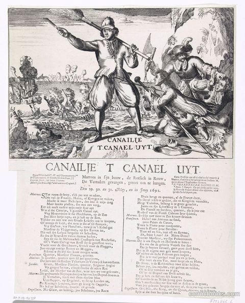 Dutch Satire on French Naval Defeat at La Hogue