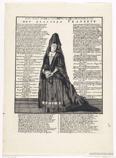 Madame de Maintenon as Mourning France, 1706