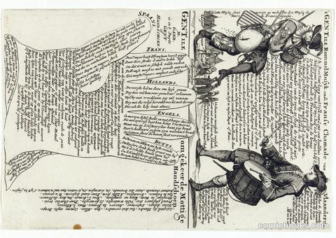 Spot Print on the Capture of Ghent, 1708