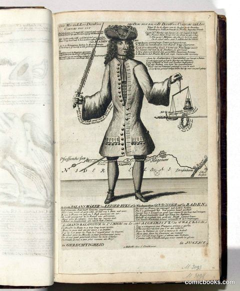 A Satirical Print of Ludwig Wilhelm I, Margrave of Baden-Baden