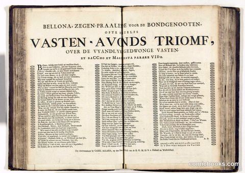 Bellona's Allegory of Shrove Tuesday and Lent: A Dutch Political Broadside