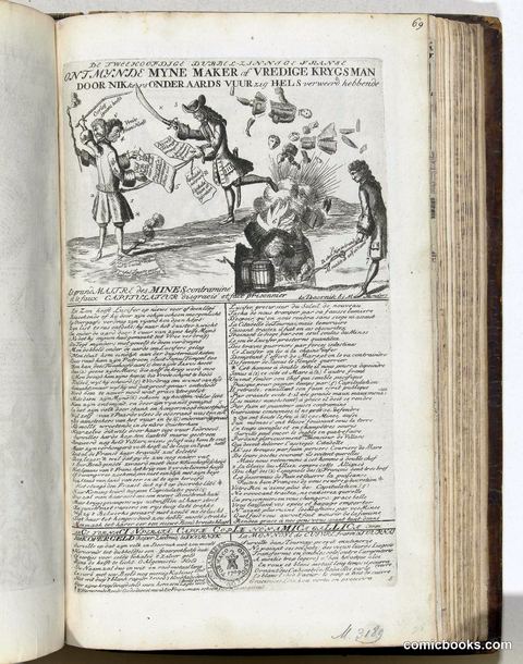Satirical Print on the French Loss of Tournai, 1709