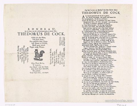 Spotprent op Theodorus de Cock