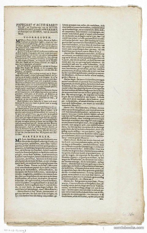 Verklaring van de April-kaart of kaartspel van Momus