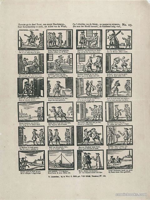 Spotprent op de Actiehandel (A Satirical Print on Stock Trading)