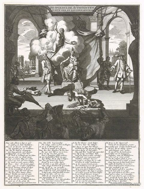 The South Sea Company with Greed on a Chain