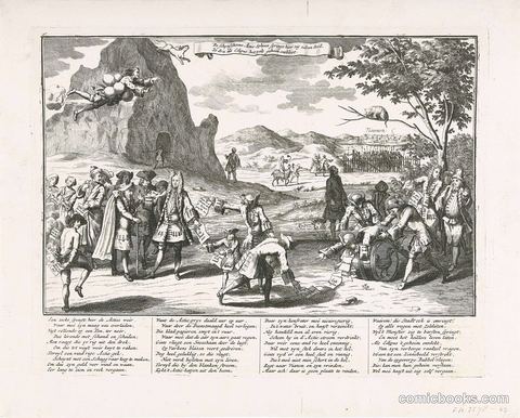 De Actiesfinx springt van de berg (The Stock Market Sphinx Leaps from the Mountain)