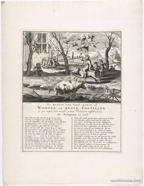 The Postilion on a Pig Brings News That the Company Is Full