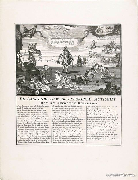 De Lachende Law, de Treurende Actonist en de Smekende Mercurius