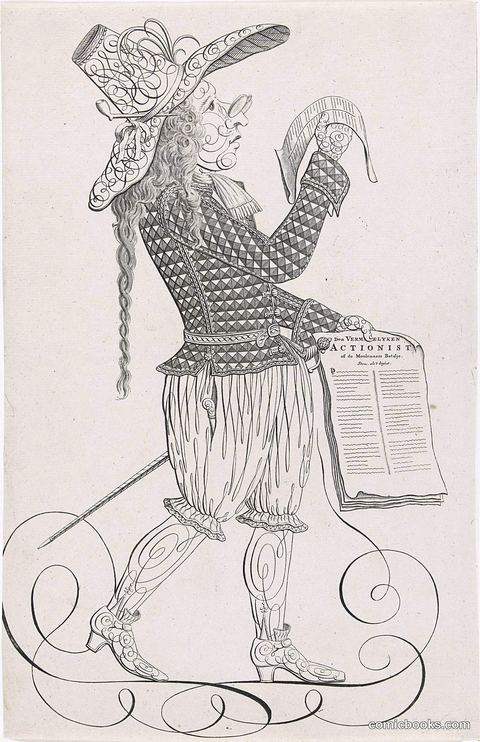 Calligraphy of a Man with a Satirical Song on the Actionists
